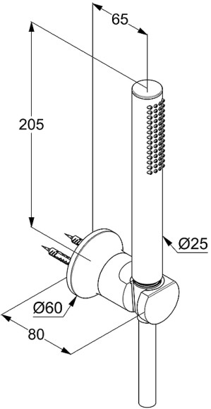 Душевой гарнитур Kludi Nova Fonte 2085005-35 Хром