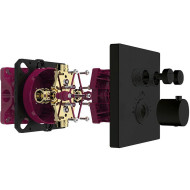 Смеситель для душа AQUAme AQM8801MB с термостатом Черный матовый