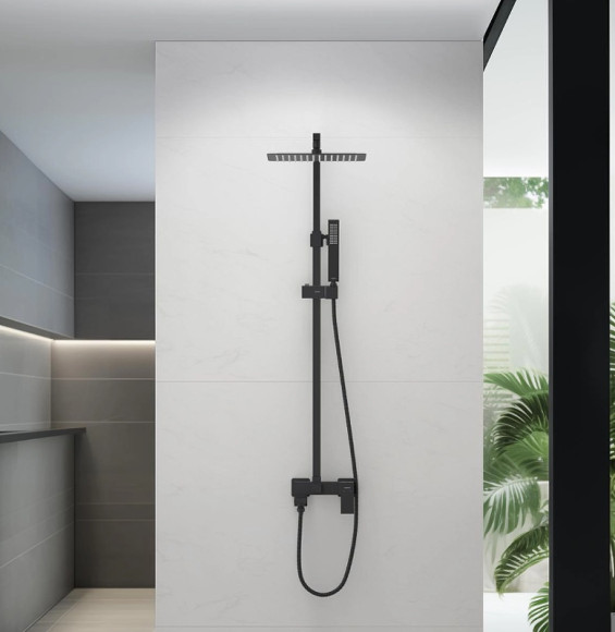 Душевая система Aquatek Либра AQ2640MB Черная матовая