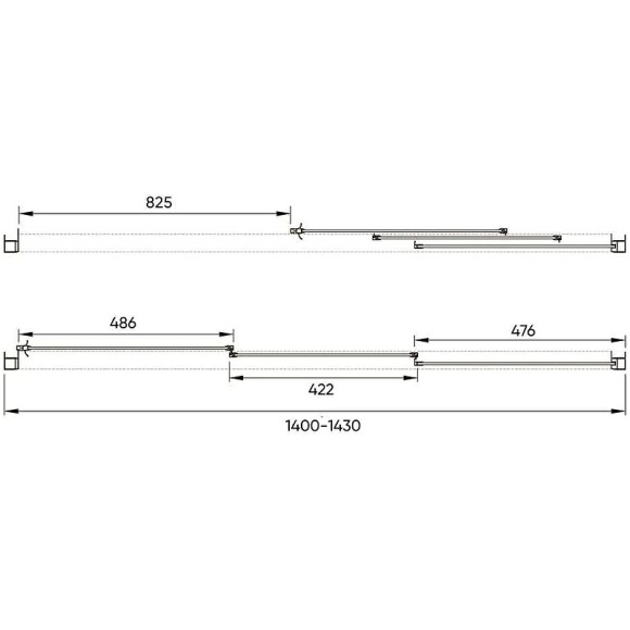 Душевая дверь Veconi Vianno VN-31 140 VN31-140-01-C5 профиль Хром стекло прозрачное Душевая дверь Veconi Vianno VN-31 140 VN31-140-01-C5 профиль Хром стекло прозрачное