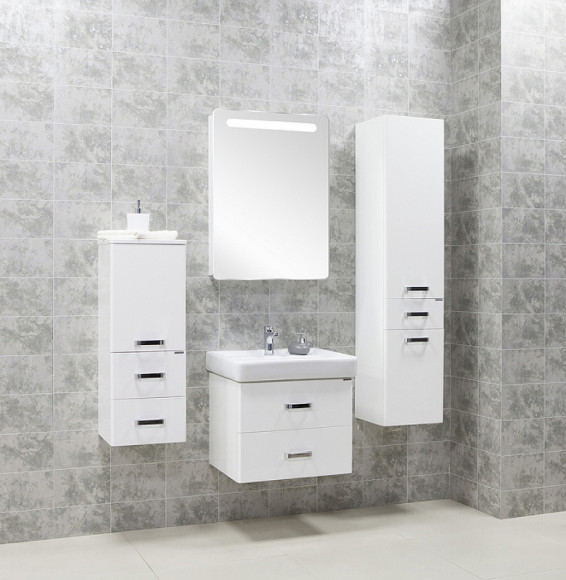 Шкаф пенал Aquaton Америна 34 1A135203AM010 подвесной Белый