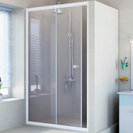 Душевая дверь в нишу Radomir 160 1-63-1-0-0-1120 профиль Белый стекло прозрачное