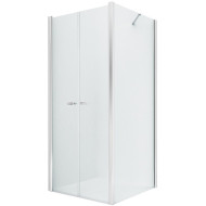 Душевой уголок New Trendy New Soleo Chrome 70х80 D-0143A/D-0091B профиль Хром стекло прозрачное