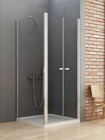 Душевой уголок New Trendy New Soleo Chrome 70х80 D-0143A/D-0091B профиль Хром стекло прозрачное Душевой уголок New Trendy New Soleo Chrome 70х80 D-0143A/D-0091B профиль Хром стекло прозрачное