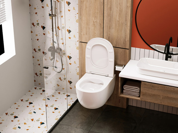 Унитаз Abber Bequem AC1104 подвесной с сиденьем Микролифт Унитаз Abber Bequem AC1104 подвесной с сиденьем Микролифт