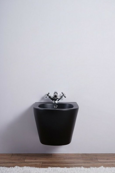 Биде Esbano Lirio ESVBLIRIBM подвесное Черное матовое Биде Esbano Lirio ESVBLIRIBM подвесное Черное матовое