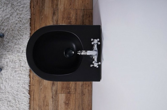 Биде Esbano Lirio ESVBLIRIBM подвесное Черное матовое Биде Esbano Lirio ESVBLIRIBM подвесное Черное матовое