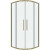 Душевой уголок Grossman Cosmo 90х90 301.K33.02.9090.32.00 профиль Золото сатин стекло прозрачное