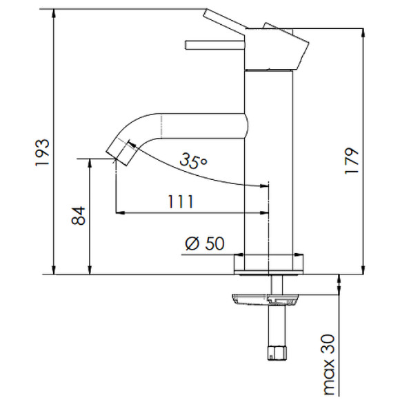 Смеситель для раковины Remer X-Style X12NO Черный матовый Смеситель для раковины Remer X-Style X12NO Черный матовый