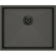 Кухонная мойка Paulmark Next 54 Uni PM215444-GM Вороненая сталь