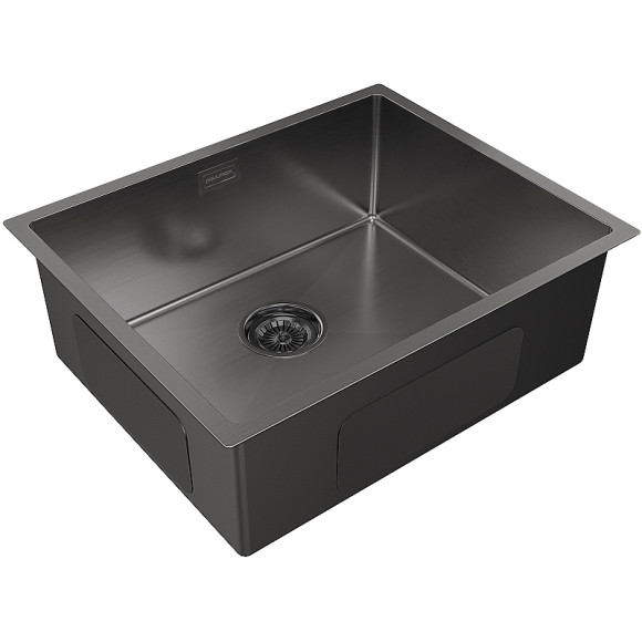 Кухонная мойка Paulmark Next 54 Uni PM215444-GM Вороненая сталь Кухонная мойка Paulmark Next 54 Uni PM215444-GM Вороненая сталь