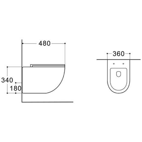 Унитаз Aquatek Европа AQ1900T-00 подвесной с сиденьем Микролифт Унитаз Aquatek Европа AQ1900T-00 подвесной с сиденьем Микролифт